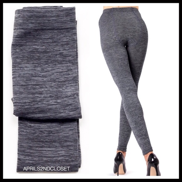 FLEECE LINED FOOTLESS LEGGING TIGHTS A2C - Picture 5 of 6